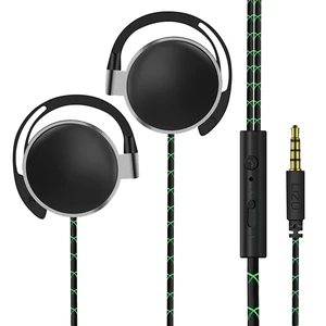 new 3 5mm noise reduction wired earphones microphone dual moving coil stereo sound music earphones headset headphone earbuds free global shipping