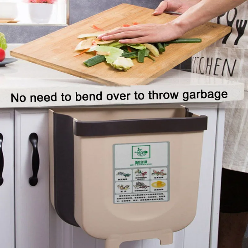Ванная кухня мусорное ведро Складное с выдвижным ящиком дверь шкафа подвесное