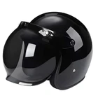 Мотоциклетный шлем, открытое лицо, ретро, 34, половина струи, Винтаж, пилот, каска, мотокаска, лето, эндуро, горный велосипед, самокат, шлем