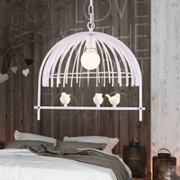 bird cage pendant light for dining room bar kitchen island lustre suspension lamp loft industrial retro studio lamp