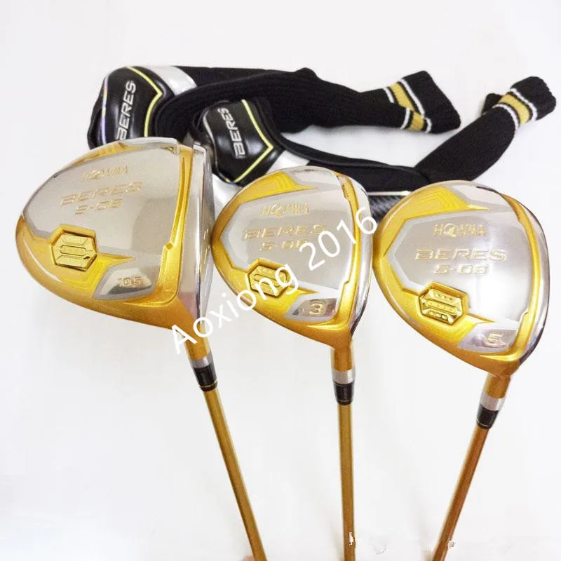 Новые гольф клубы HONMA S 06 4star Compelete club Набор водителя + 3/5 дерево фарватера утюжки