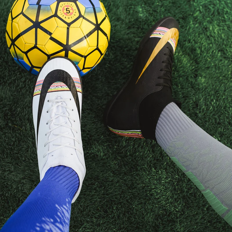 Football Boots Turf Soccer Shoes Crampons Superfly Breathable Cheap Original TF Kids Football Futsal Boots Sneakers Men Cleats