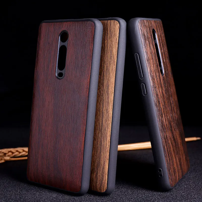 Чехол с имитацией под дерево для Xiaomi Mi 9T Pro пасторальным дизайном ТПУ + ПК материал