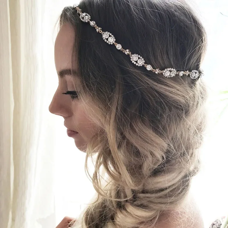 Повязка на голову Stonefans в стиле бохо для женщин свадебная бижутерия цепь корона