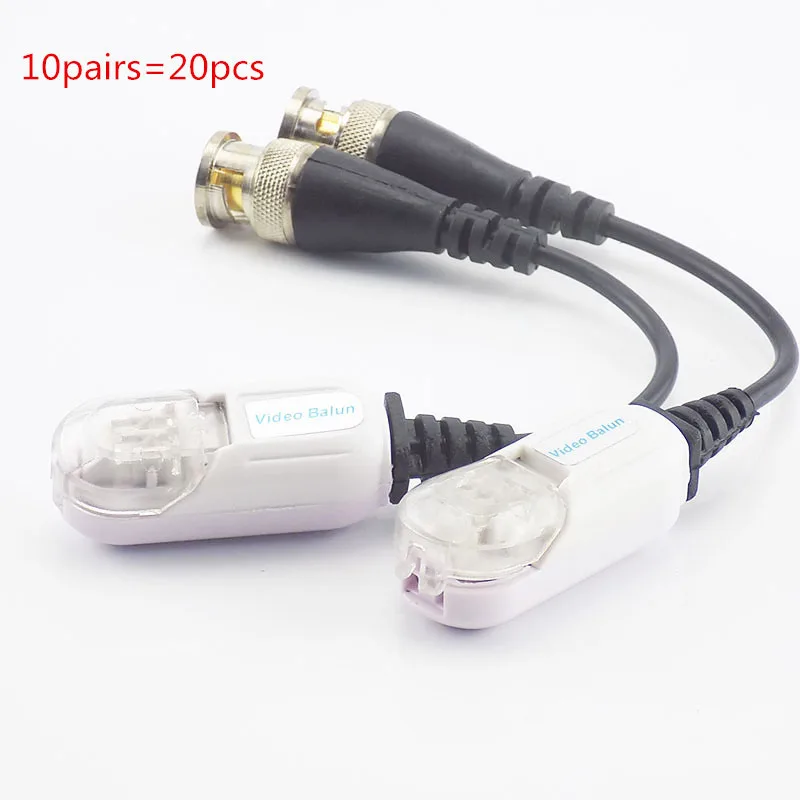 10 пар Cctv видео балун пассивный трансивер Bnc Cat5 Utp Dvr безопасности камера