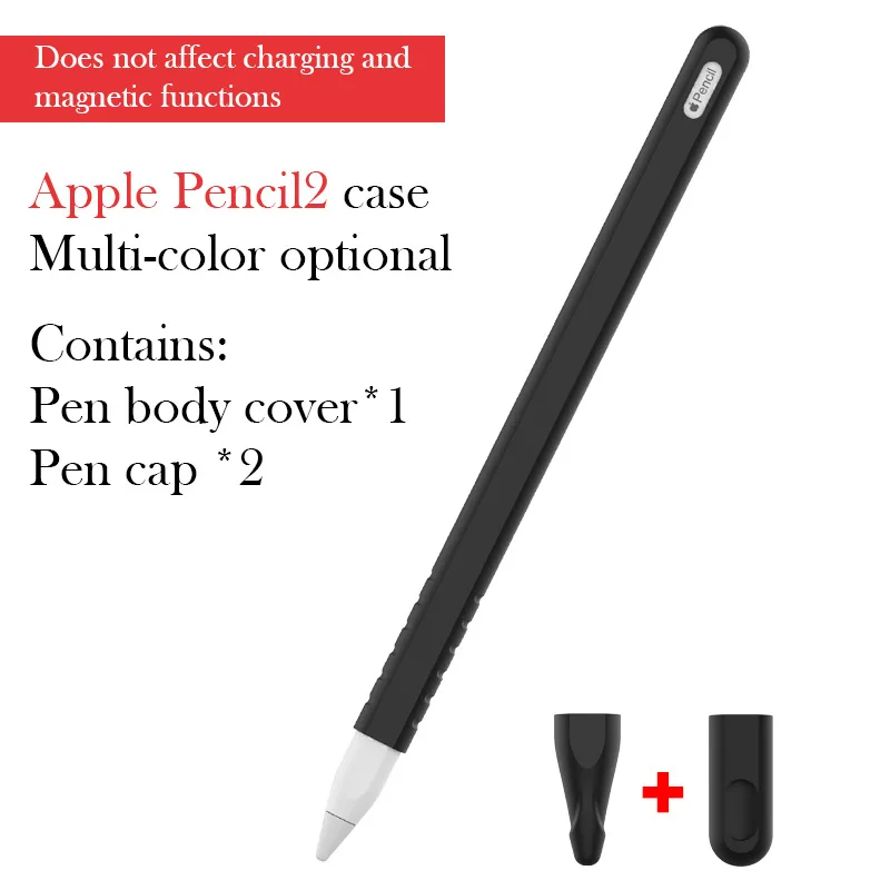 

Silicone Soft Tablet Pen Case For Apple Pencil 2nd Capacitive Pen Anti-Dust iPad Tablet Touch Pen Stylus Protective Case