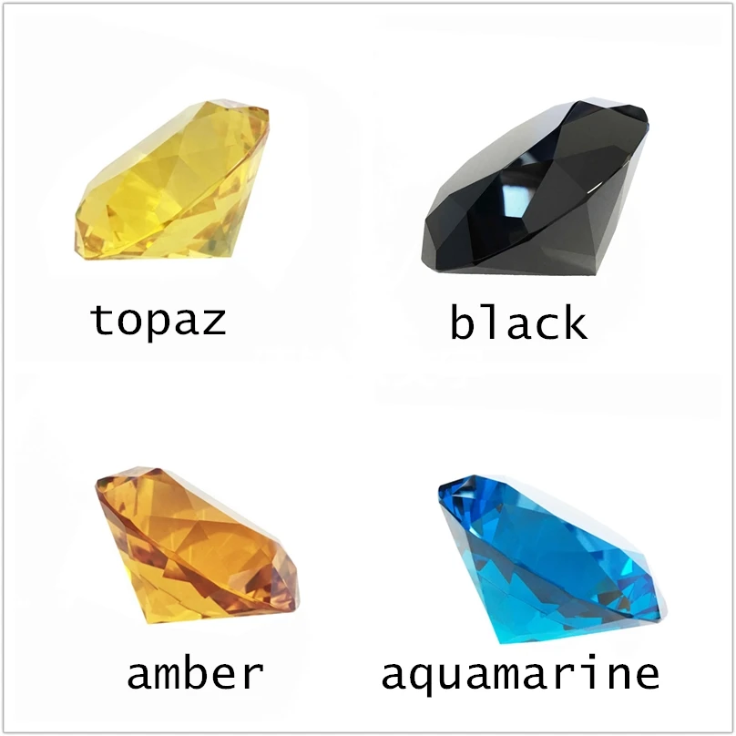 Новый богатый 30 мм 100 4 цвета бриллиантовый кристалл пресс папье для свадебной