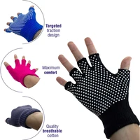 non slip yoga gloves unisex fitness gloves for gym yoga pilates balance warm workout fitness half finger hand protector glove