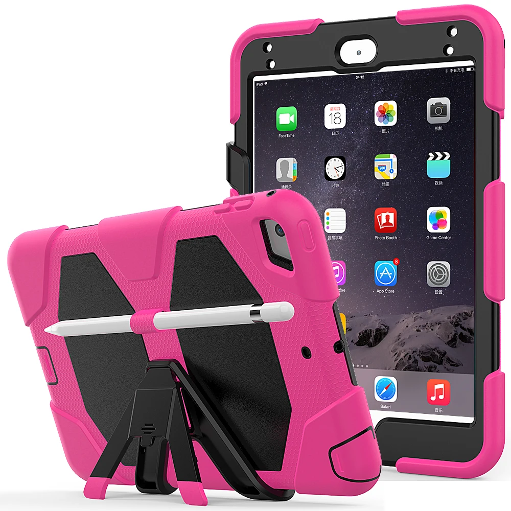 

Чехол для ipad mini 5, противоударный, Мягкий силикон, со съемной подставкой, 7,9 дюйма