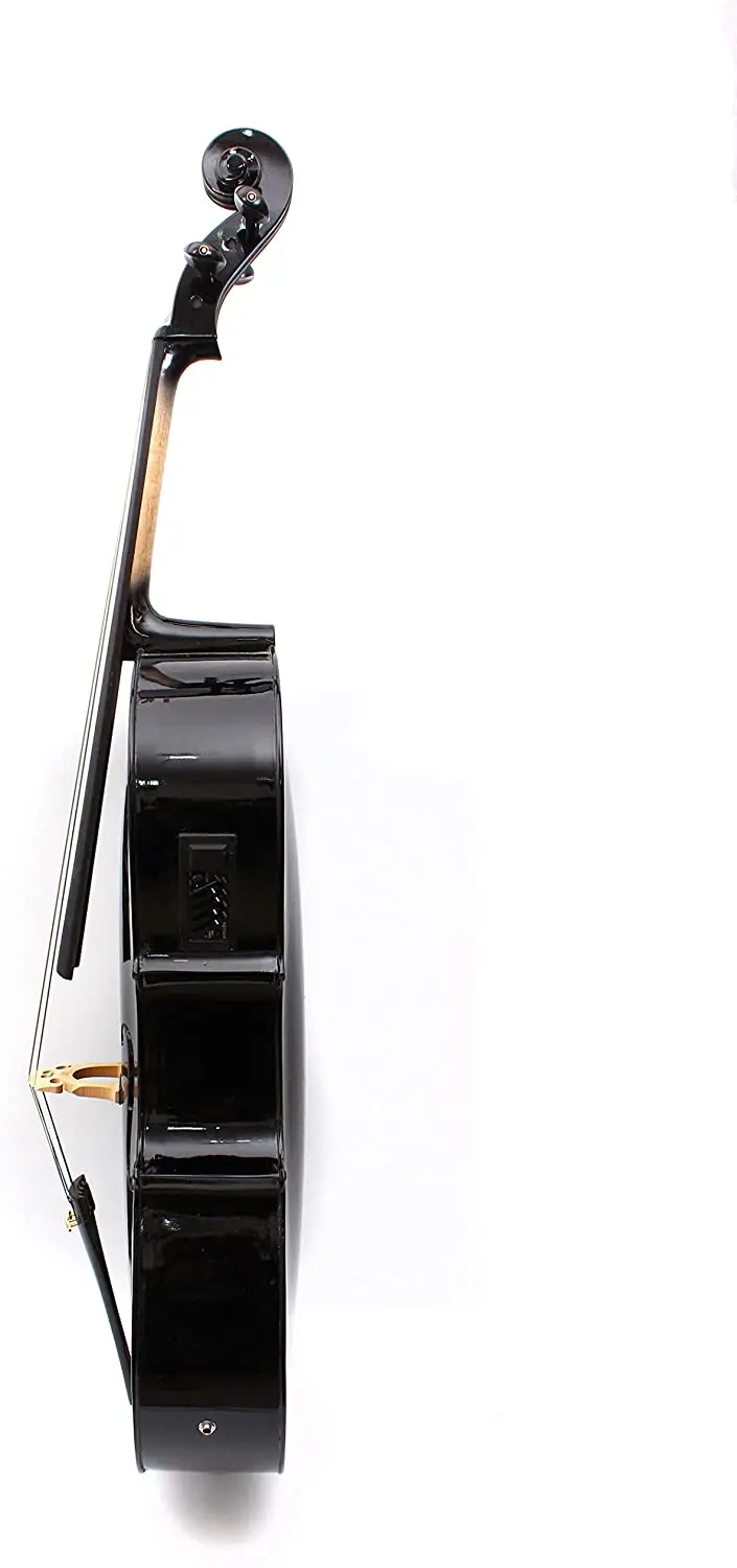 Yinfente 4 строка черный Электрический Виолончель 4/4 ручной работы сладкий тон бесплатной сумкой + Бант # EC1