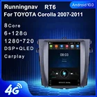Runningnav для TOYOTA Corolla 2007 2008 2009 2010 2011 Tesla Тип Android автомобильное радио мультимедийный видеоплеер навигация GPS
