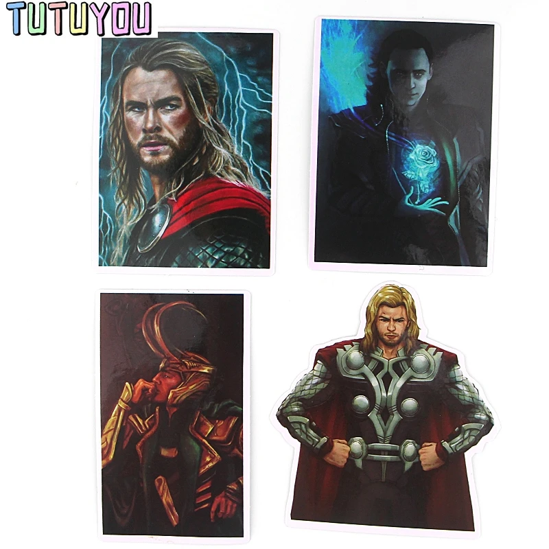 PC257 1 комплект Thor Loki стикер водонепроницаемый для ноутбука мото скейтборд багаж гитара Furnitur Наклейка s
