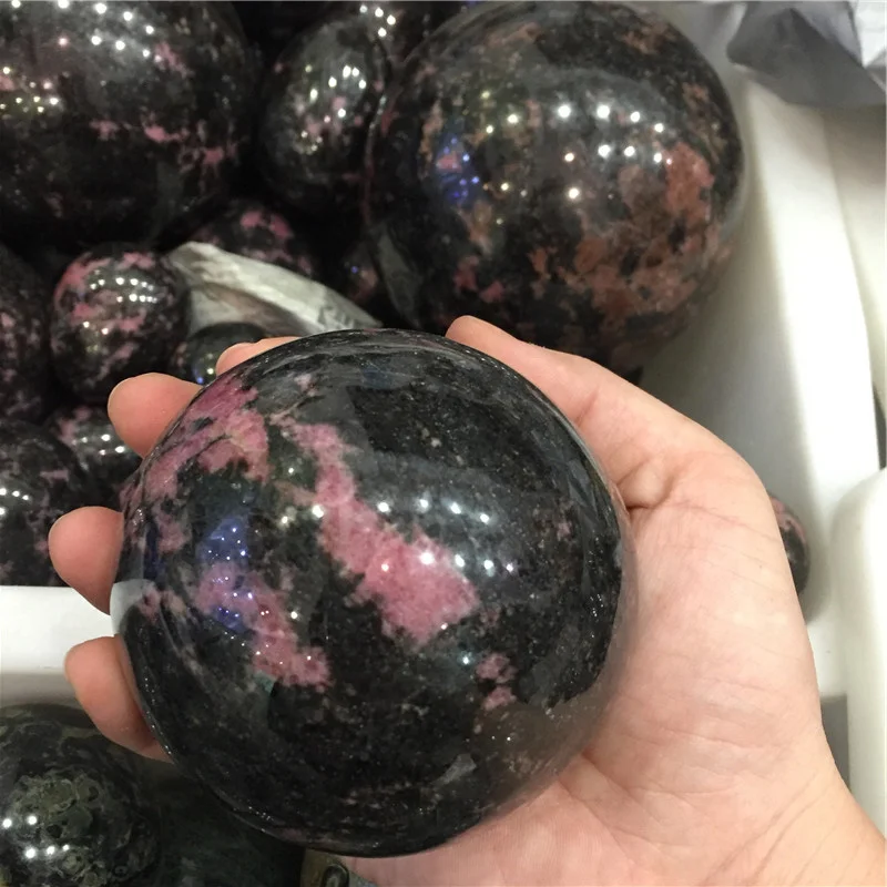 

2.2LB оптовая продажа высокое качество натуральный Родонит кварцевая СФЕРА ХРУСТАЛЬНЫЙ ШАР