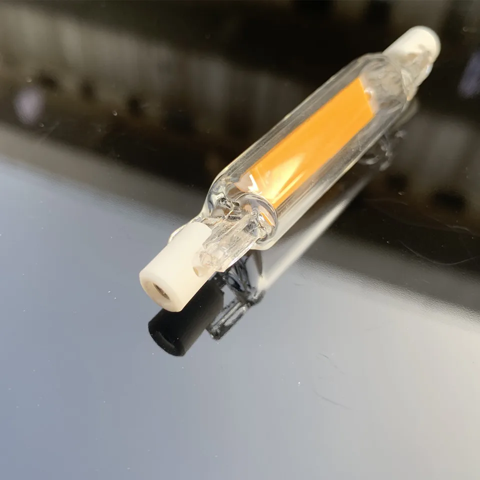 

LED R7S 78mm 15W 20W R7S High Powerful Spotlight 118mm 5W 10W 110V 220V COB Lamp Bulb Glass Tube Replace Halogen Lamp Light