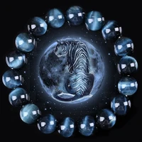 fashion royal blue tiger eye bracelets for women lightning tiger eyes beads bracelets men natural stone bracelet pulsera hombre