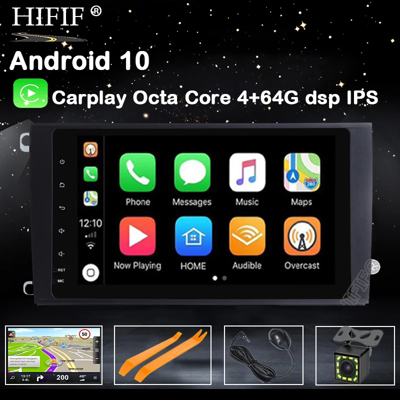 Автомобильный GPS-навигатор Android 10 2G для Porsche Cayenne 2002-2009 мультимедийный плеер аудио