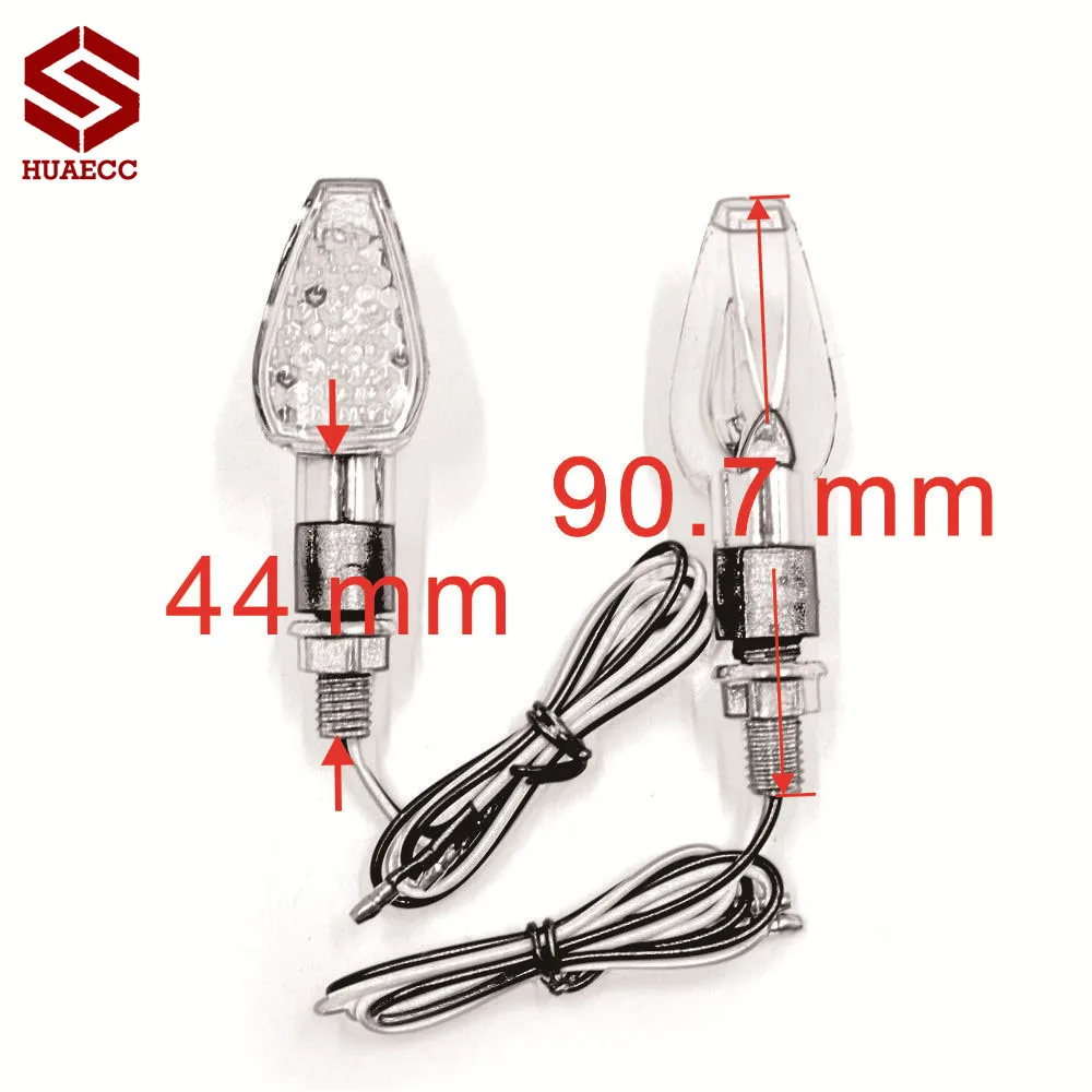 

Pair Motorcycle Turn Signal Lights 1W LED Turn Signals Indicators Waterproof Universal for Honda Kawasaki Yamaha Ducati