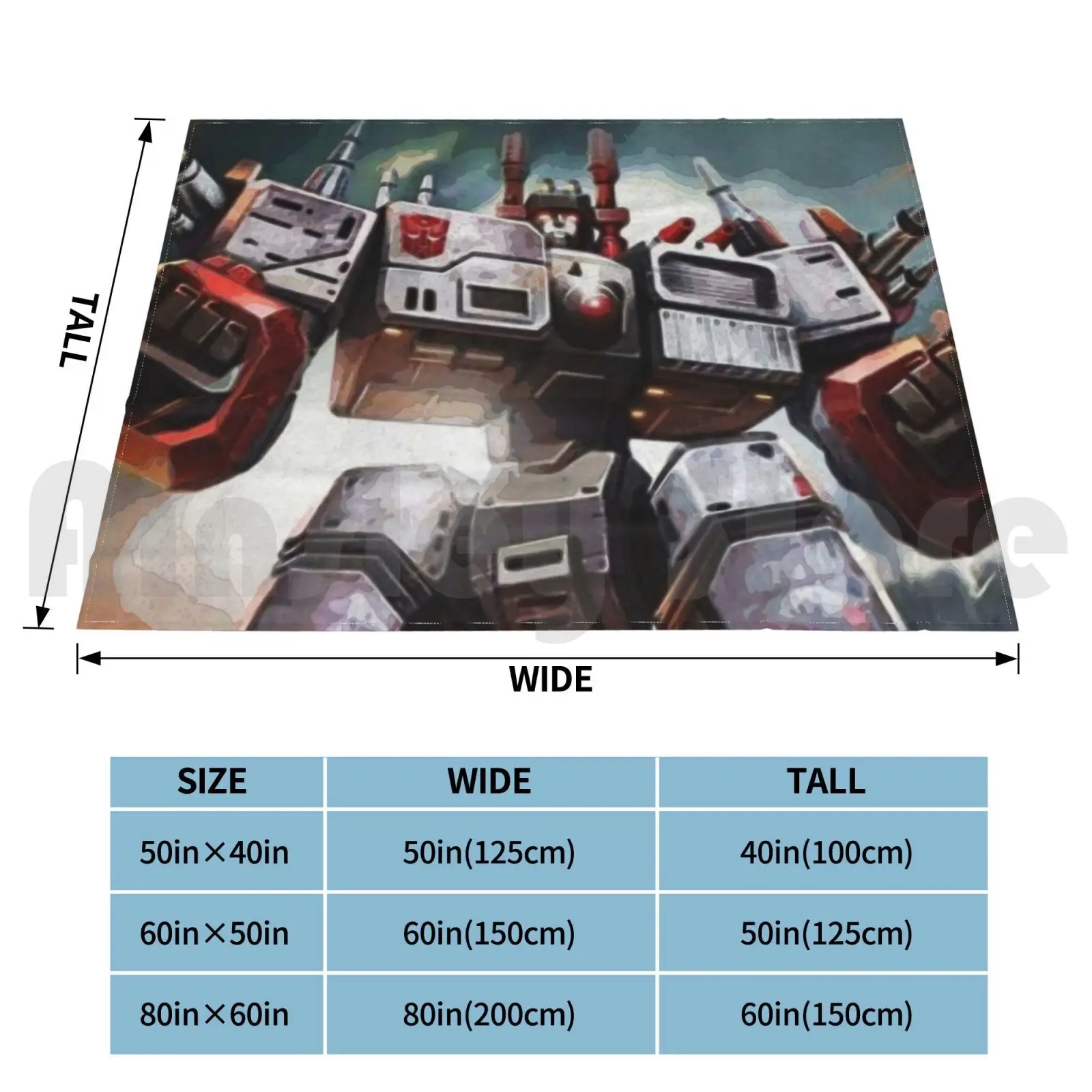 Модное одеяло Metroplex на заказ 3036 Autobot Bumblebee аниме мультфильм