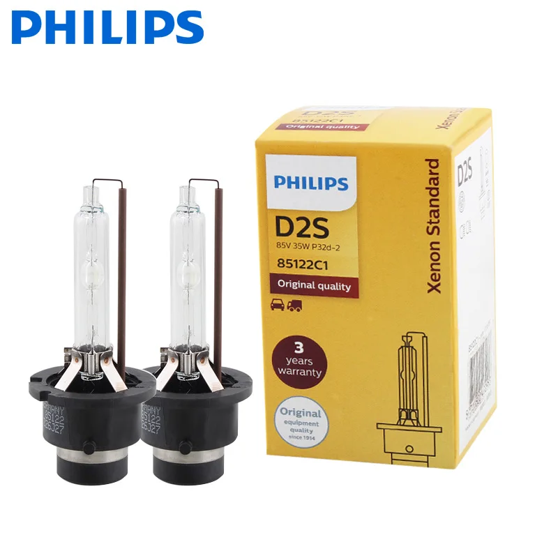 Сменная ксеноновая лампа 2X Philips HID D1S D2S D2R D3S D4S D5S 35 Вт 4200K|Лампы для автомобильных