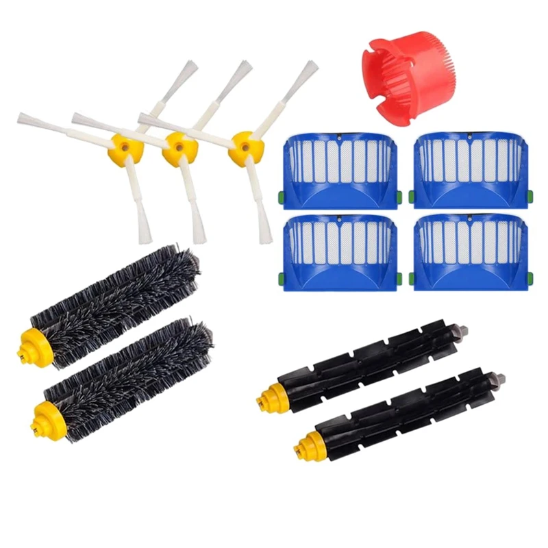 

Replacement Accessories Kit 12 Pcs for IRobot Roomba 600 Series 675 690 680 671 652 620 650 Vac Part Filter Roller Brush