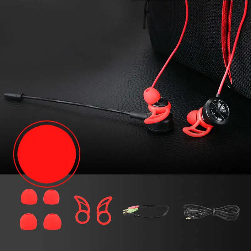 IG-Pc игровая гарнитура с микрофоном в ухо бас шумоподавление наушники для