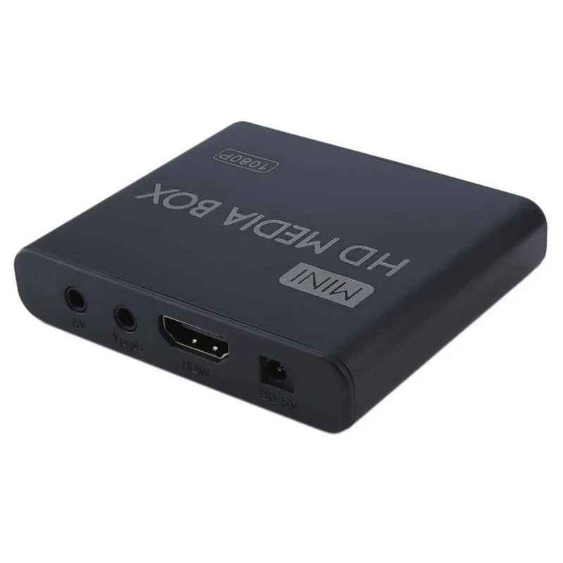 Mini Media Player 1080P HDD Box TV Video Multimedia Full HD with SD MMC Card Reader EU Plug | Электроника