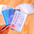 10 шт. прозрачный ID кредитных карт, защитная крышка чехол пыле стойкая к механическим повреждениям Бумага денег кошелек Бизнес держатель для карт