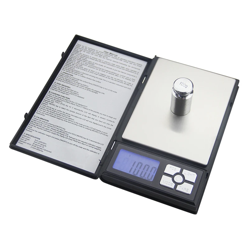 

2000g * 0.1g Mini Portable Precise Digital Jewelry Scale LCD Display Gram Weight For Kitchen weighting Electronic Scales