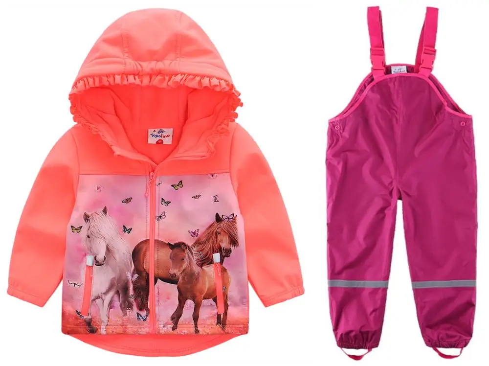 Новые непромокаемые и ветрозащитные теплые комплекты для мальчиков девочек на