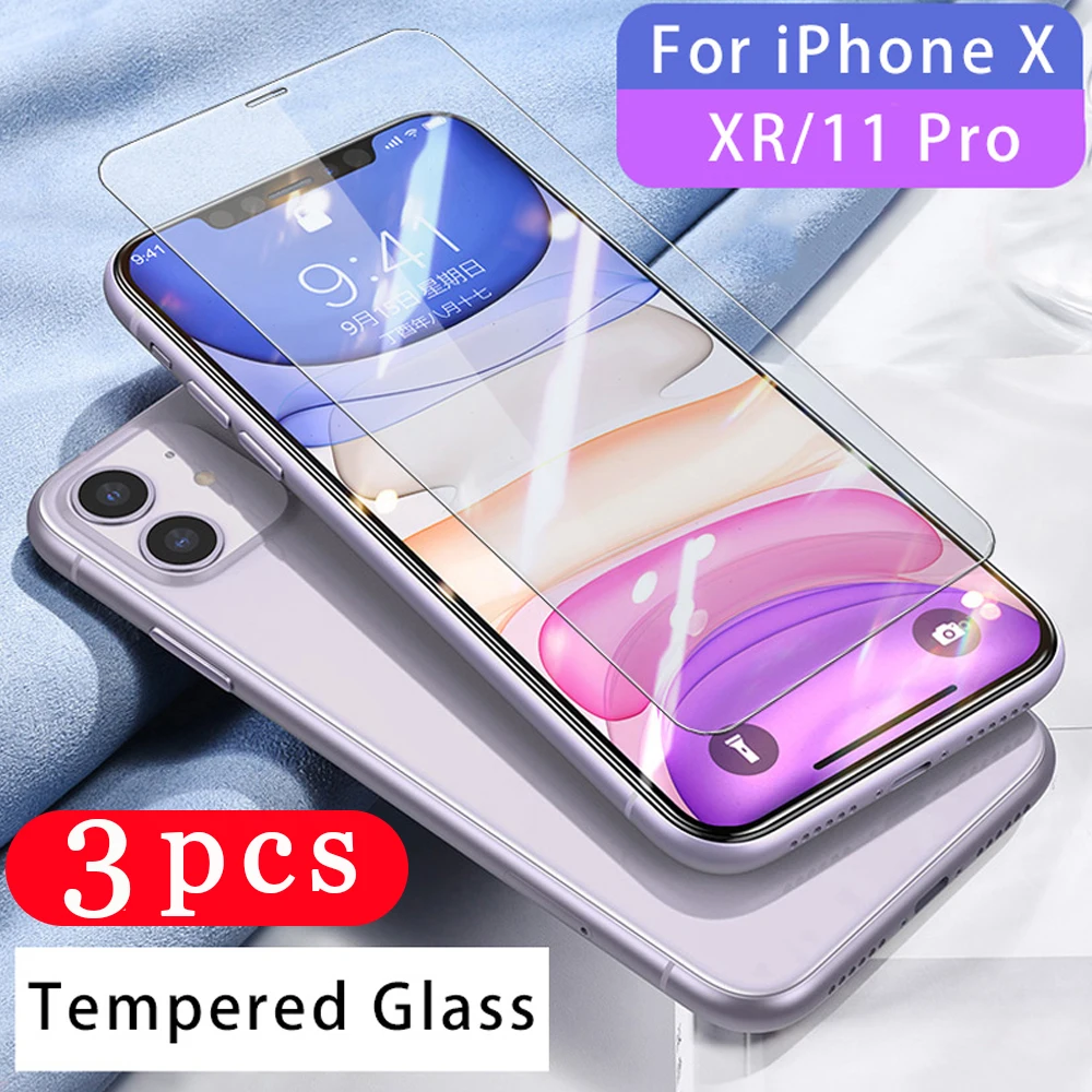 

Закаленное стекло для iphone 11 pro X XR XS MAX 8 7 6 6S plus SE 2020, Защитная пленка для экрана телефона, стекло для смартфона, 3 шт.