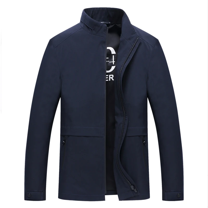 

autumn New Styles Men Jacket Collar Zipper Business Casual Cozy Coats And Jackets Big Size 8XL 7XL 6XL 5XL 4XL 3XL Men Clothing