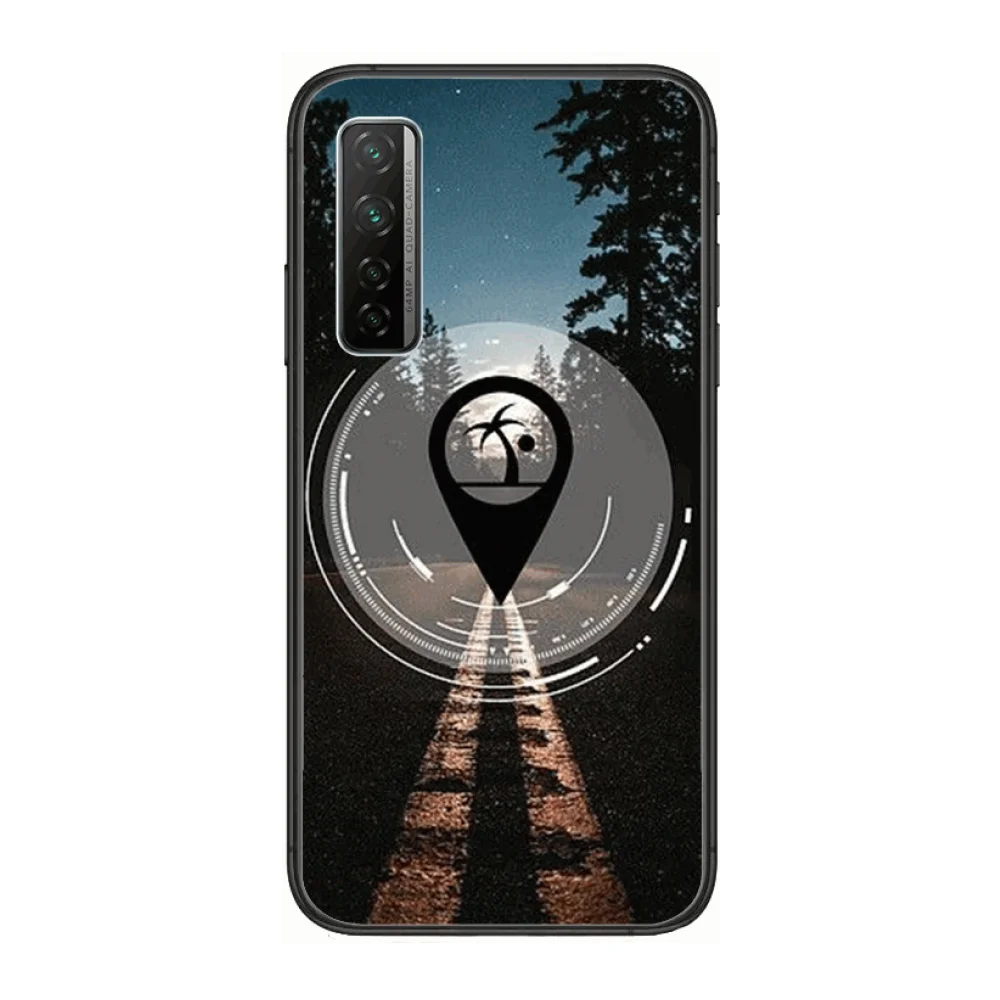 

Exquisite Icon Fashion Phone Case For Huawei Nova p10 lite 7 6 5 4 3 Pro i p Smart ZBlack Etui 3D Coque Painting Hoesje