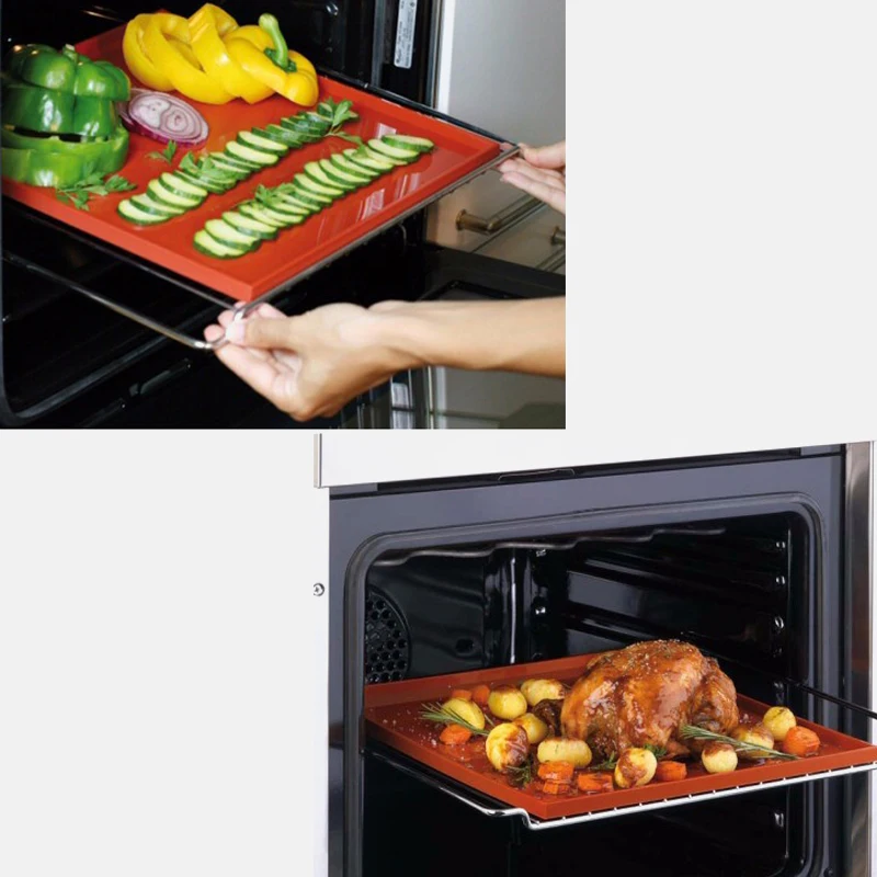 Практичный силиконовый коврик для духовки антипригарный выпечки тортов в рулоне