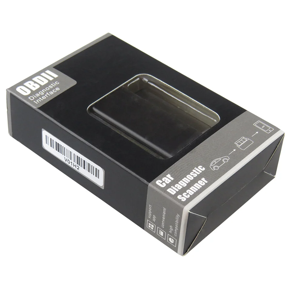 Черный V1.5 Elm327 Bluetooth OBD2 автомобильный диагностический инструмент ELM 327 в 1 5 OBD 2 Авто
