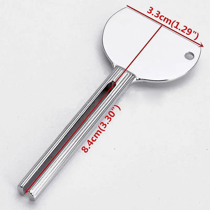 

Aluminum Alloy Toothpaste Squeezer Silver Salons Dye Paint Squeezer Bathroom Tool Hot sale 1pc