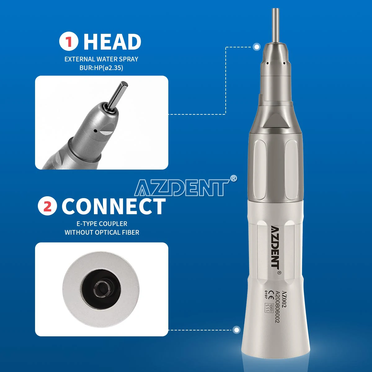 Стоматологический набор наконечников с низкой скоростью прямой воздушный мотор