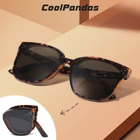 coolpandas fashion folding polarized sunglasses women men portable foldable square oversize sun glasses for female lentes de sol