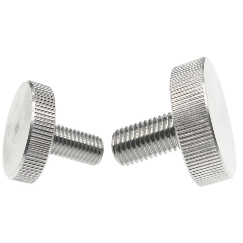 304 Stainless Steel Flat Head Handle Thumb Screw GB835 Knurled Big Round Adjusting Bolt Advertising Nail M3 M4 M5 M6 | Обустройство