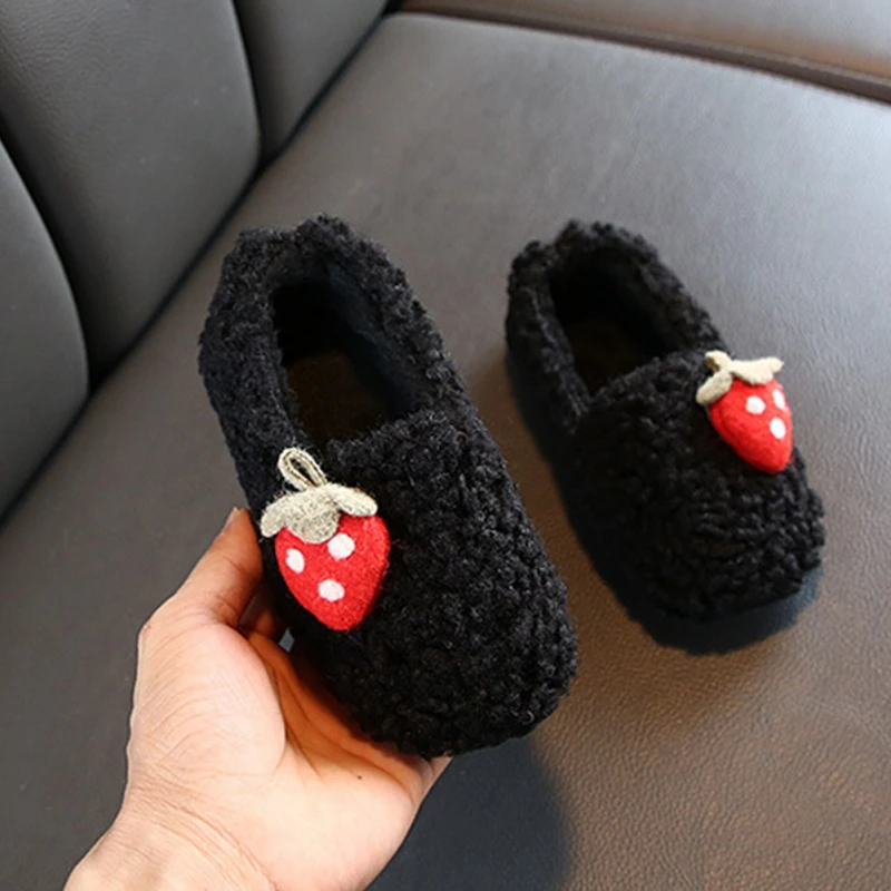 От 0 до 5 лет детская обувь Повседневная хлопковая для девочек овечья шерсть