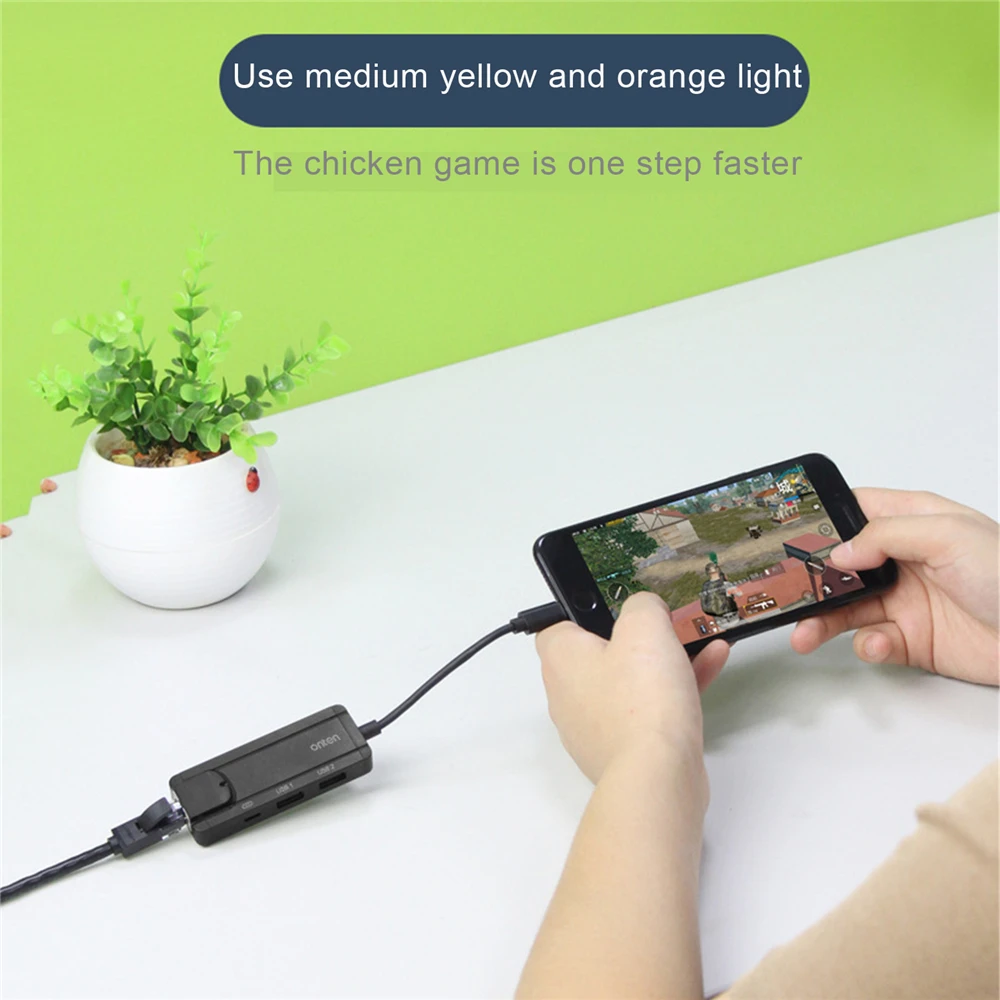 Ethernet конвертер адаптер 4 в 1 usb 3,0 концентратор для IOS в RJ45 LAN проводной сети для IPhone/iPad все серии с PD зарядки