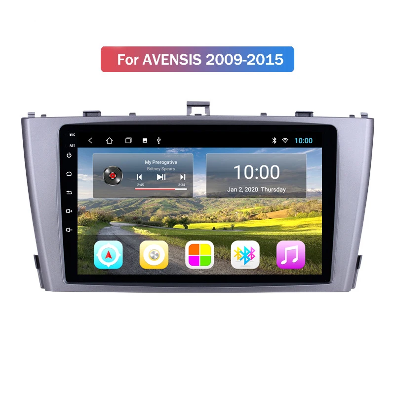 Смартфон Android большой экран для Toyota Avensis 09 15 9 GPS навигация 2 Гб + 32 ГБ радио