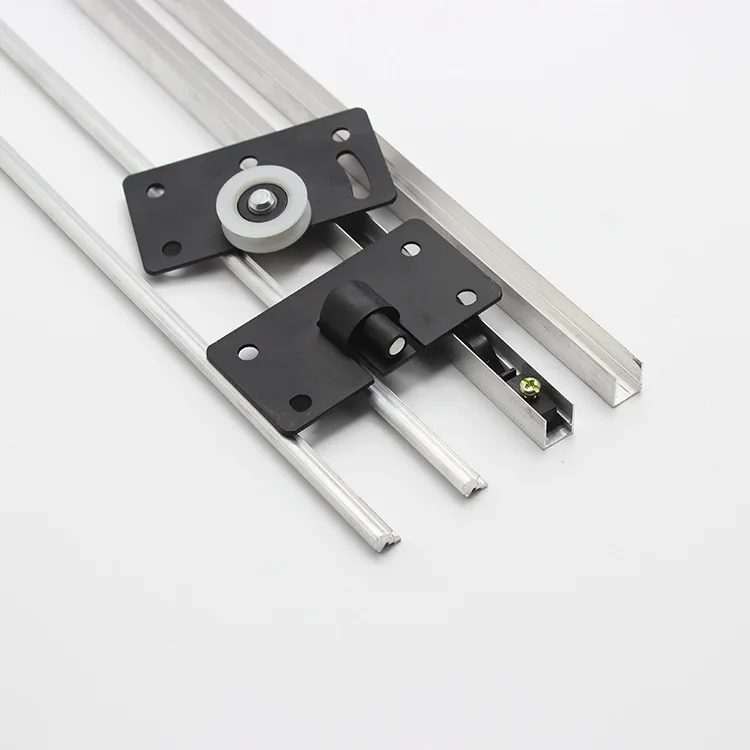 Шкаф для шкафа с плоской полкой раздвижная дверь один U паз колесная направляющая