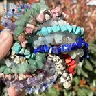 Бусины из натурального камня неправильной формы, сплюснутые, нефритовые, яшмовые, для самостоятельного изготовления ювелирных изделий, оптовая продажа, 15 дюймов