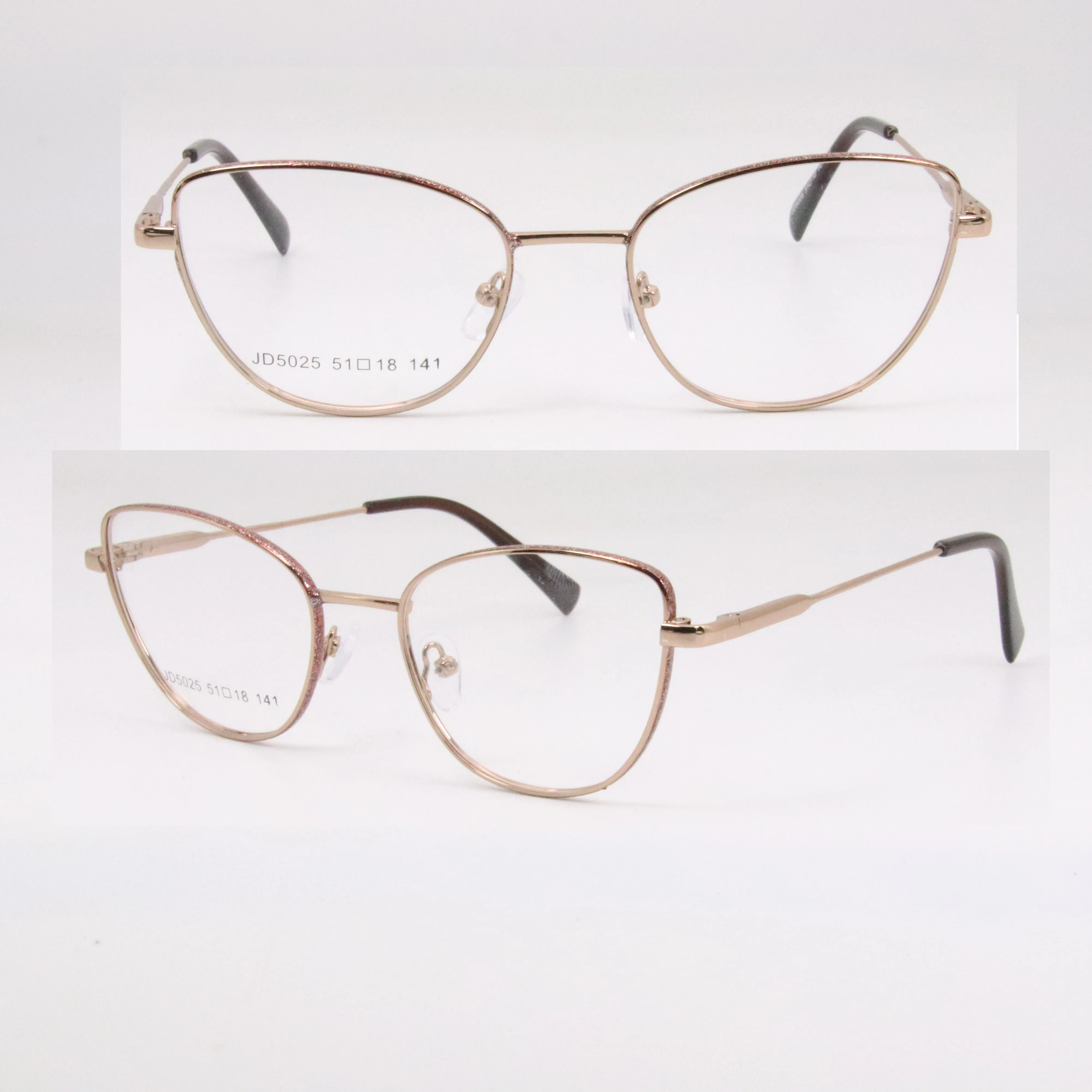 

Metal Frames Vintage Glasses Decorate With Jewelry Eyewear JD5025