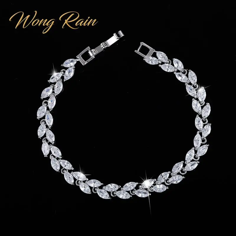

Wong Rain 925 Sterling Silver Created Moissanite Sapphire Ruby Amethyst Gemstone Bangle Charm Bracelets Fine Jewelry Wholesale