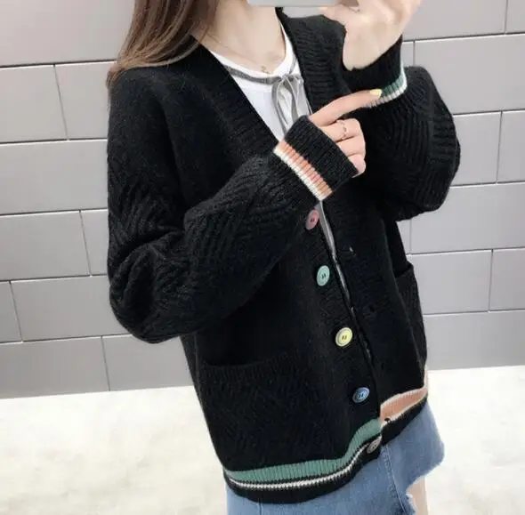 

New women's knitted jacket, ladies sweater cardigan