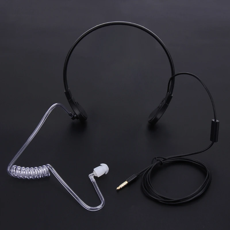 

3.5mm Throat MIC Headset Covert Acoustic Tube FBI Earphone for iPhone Android Y3ND
