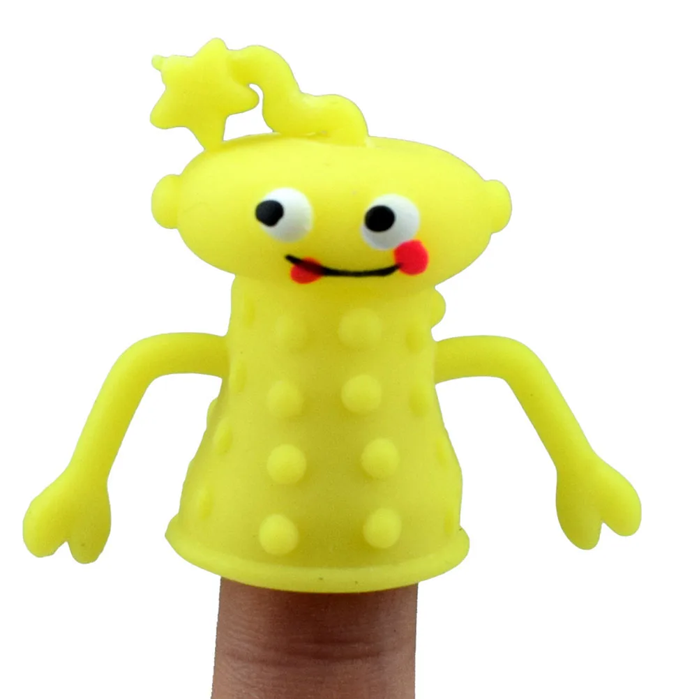 4 шт./лот случайный цвет новинка симпатичные пластиковые куклы для рук из ТПР