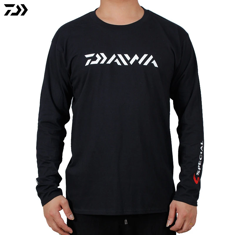 Daiwa осенняя одежда для рыбалки с длинным рукавом Одежда хлопковая Солнцезащитная