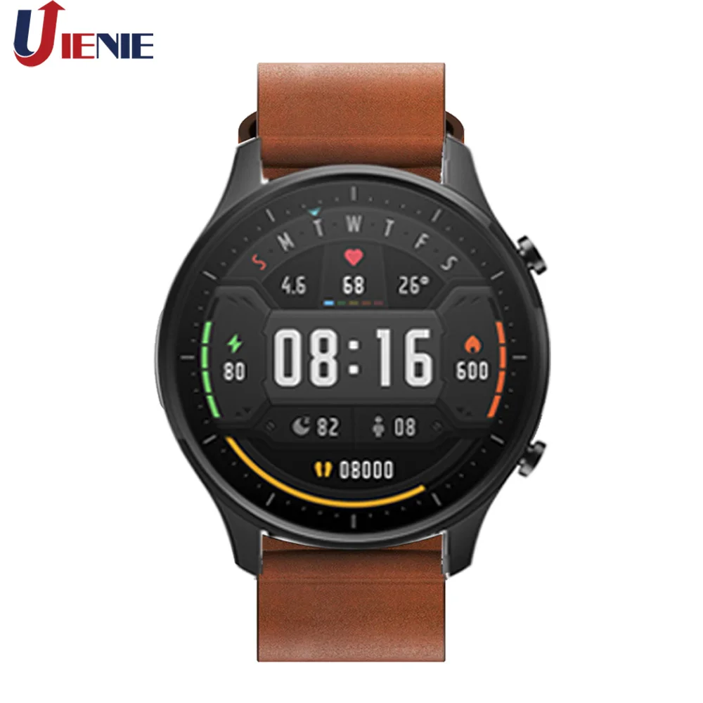 Кожаный ремешок для часов Xiaomi Mi Смарт часы цветной браслет Huami Amazfit Stratos Pace 3 2 2s /Gtr 47